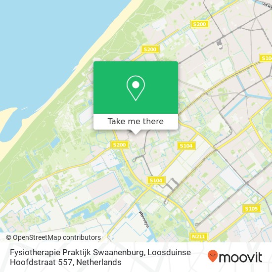 Fysiotherapie Praktijk Swaanenburg, Loosduinse Hoofdstraat 557 Karte