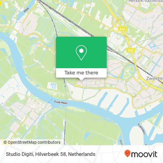 Studio Digiti, Hilverbeek 58 map