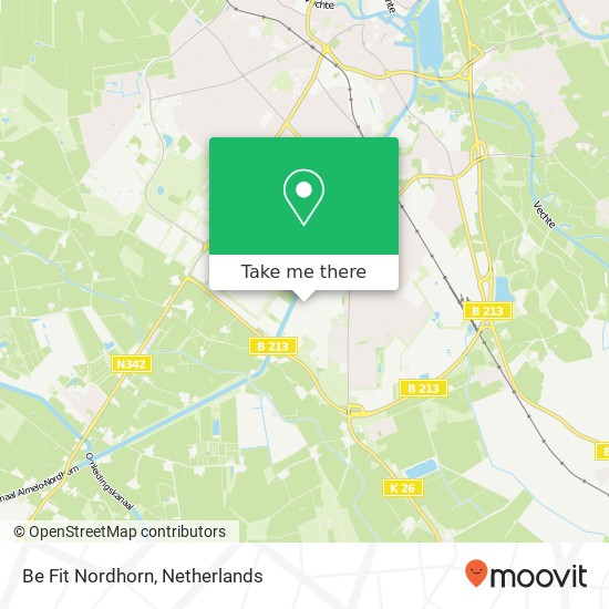 Be Fit Nordhorn, Fennastraße 98 Karte