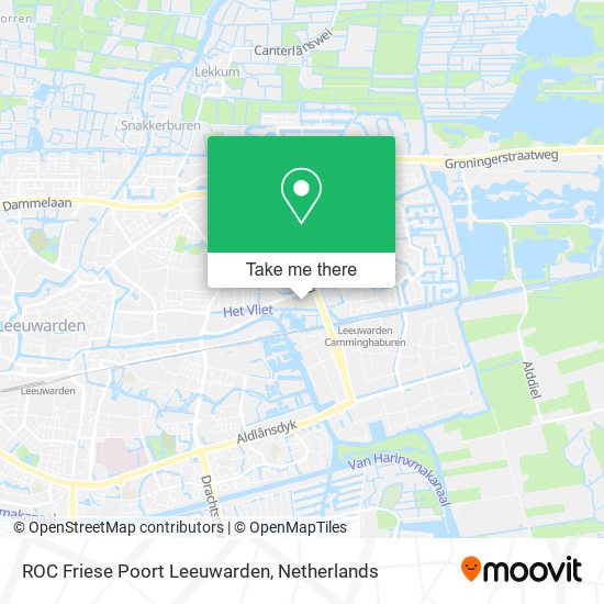 ROC Friese Poort Leeuwarden map