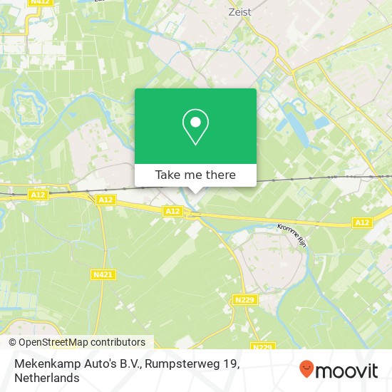 Mekenkamp Auto's B.V., Rumpsterweg 19 map