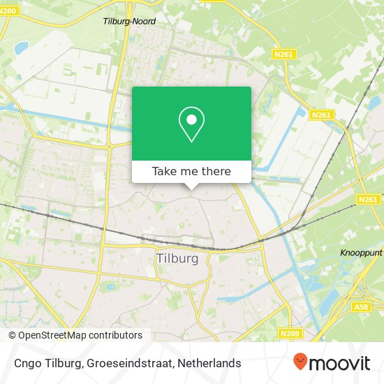Cngo Tilburg, Groeseindstraat Karte
