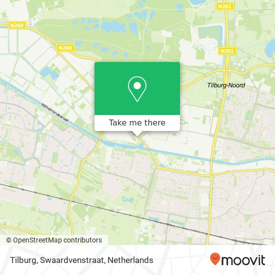 Tilburg, Swaardvenstraat map