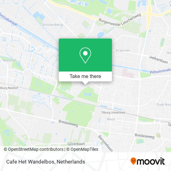 Cafe Het Wandelbos map