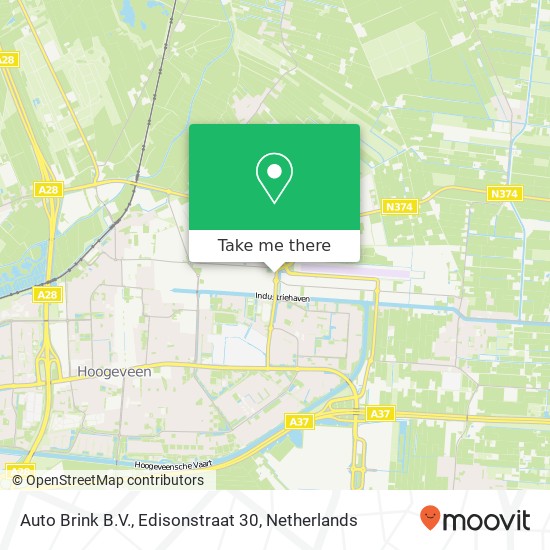 Auto Brink B.V., Edisonstraat 30 map