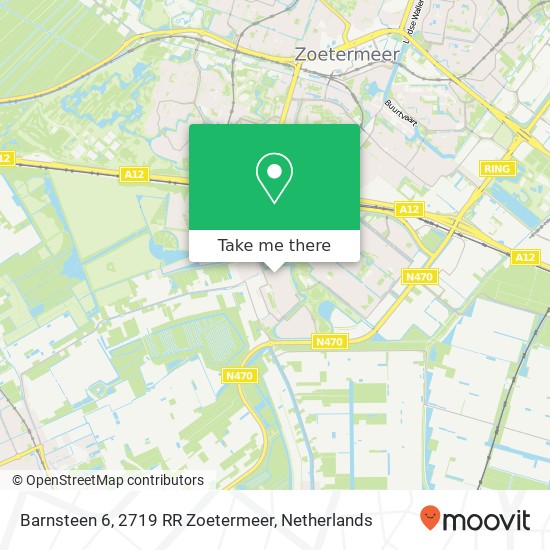 Barnsteen 6, 2719 RR Zoetermeer map