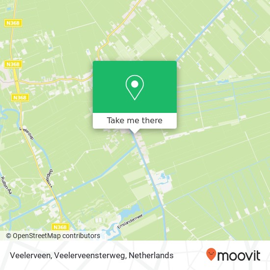 Veelerveen, Veelerveensterweg map