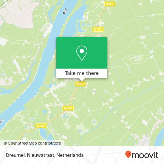 Dreumel, Nieuwstraat Karte