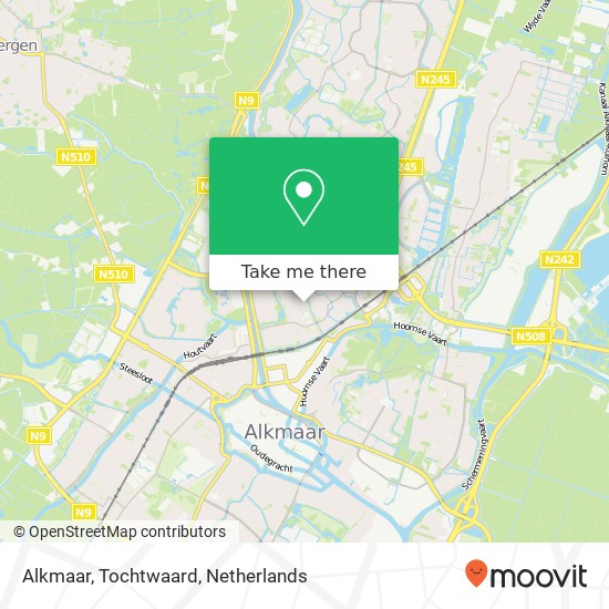 Alkmaar, Tochtwaard Karte