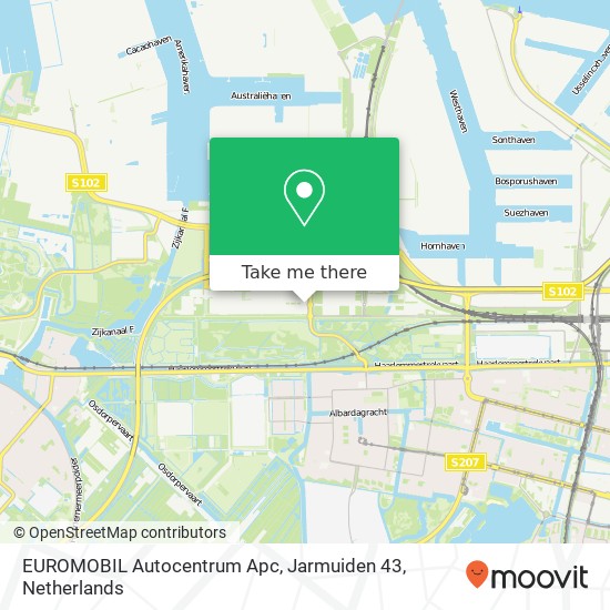 EUROMOBIL Autocentrum Apc, Jarmuiden 43 Karte
