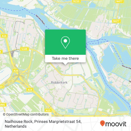 Nailhouse Rock, Prinses Margrietstraat 54 Karte