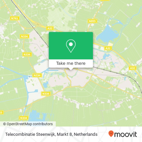 Telecombinatie Steenwijk, Markt 8 map