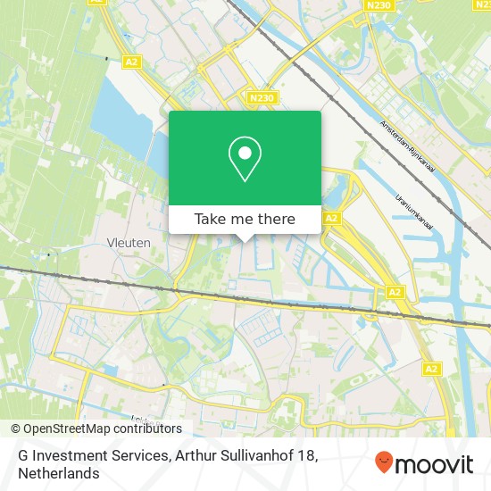 G Investment Services, Arthur Sullivanhof 18 map