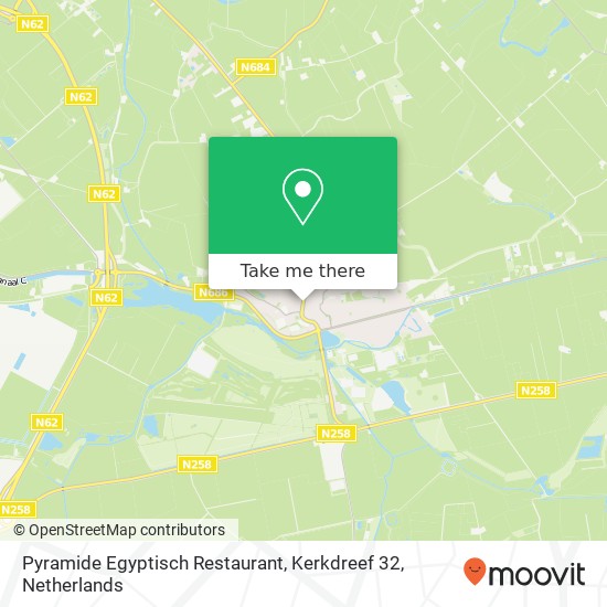 Pyramide Egyptisch Restaurant, Kerkdreef 32 map