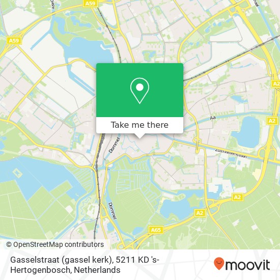 Gasselstraat (gassel kerk), 5211 KD 's-Hertogenbosch Karte