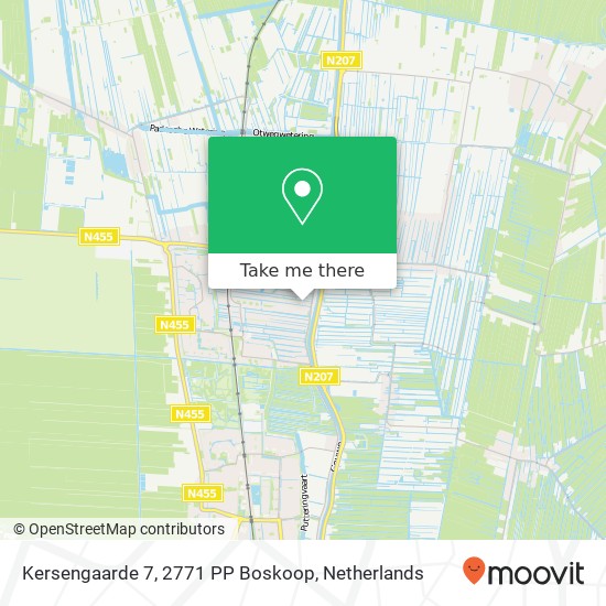 Kersengaarde 7, 2771 PP Boskoop map