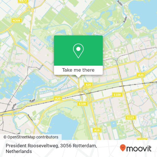 President Rooseveltweg, 3056 Rotterdam map