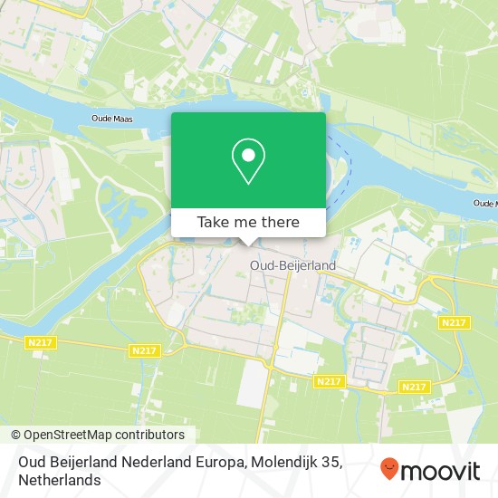 Oud Beijerland Nederland Europa, Molendijk 35 map