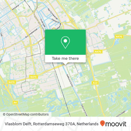 Vlasblom Delft, Rotterdamseweg 370A map
