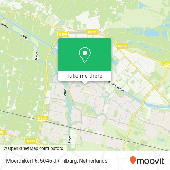 Moerdijkerf 6, 5045 JR Tilburg map