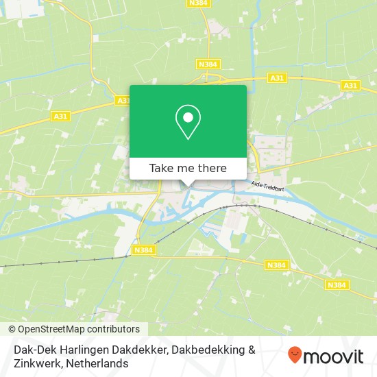 Dak-Dek Harlingen Dakdekker, Dakbedekking & Zinkwerk, Harlingerweg 7A map