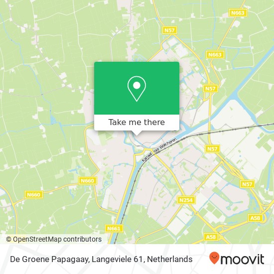 De Groene Papagaay, Langeviele 61 map