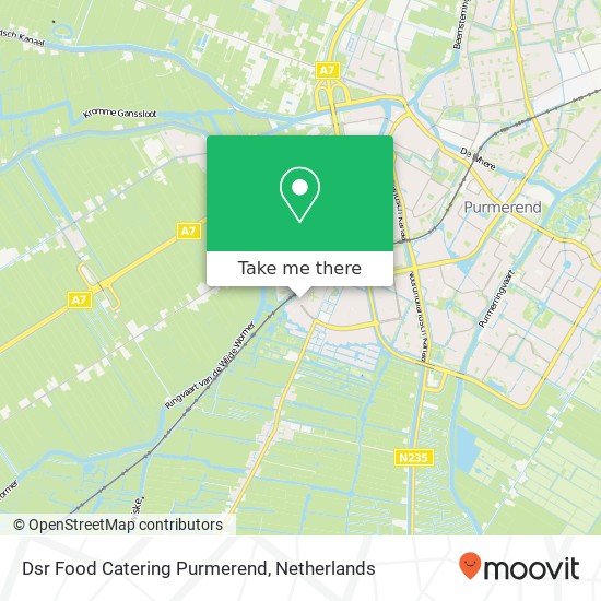 Dsr Food Catering Purmerend map