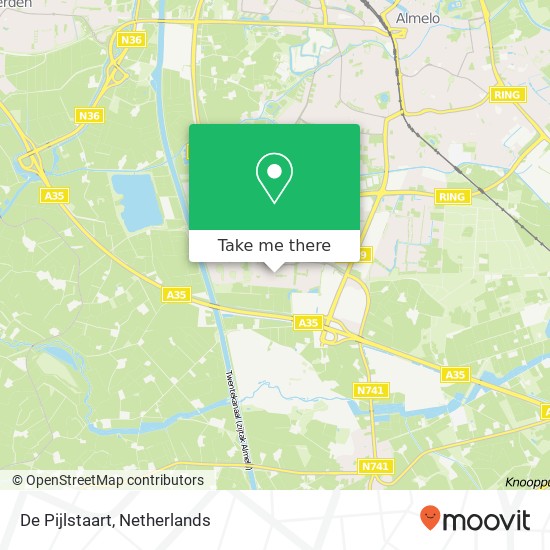 De Pijlstaart, 7609 TW Almelo map