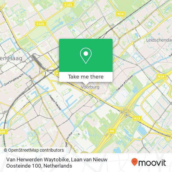 Van Herwerden Waytobike, Laan van Nieuw Oosteinde 100 map