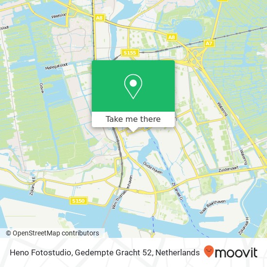 Heno Fotostudio, Gedempte Gracht 52 map