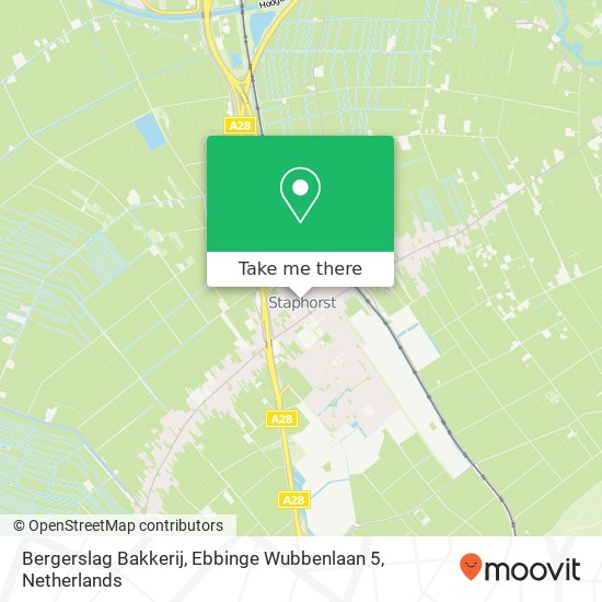 Bergerslag Bakkerij, Ebbinge Wubbenlaan 5 map