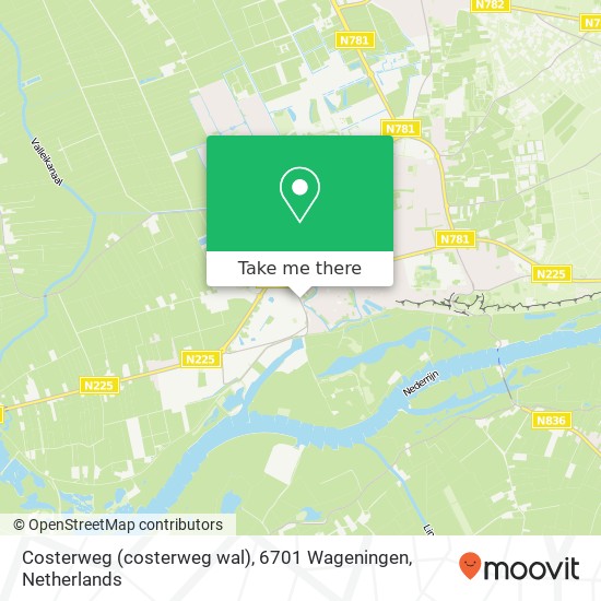 Costerweg (costerweg wal), 6701 Wageningen Karte