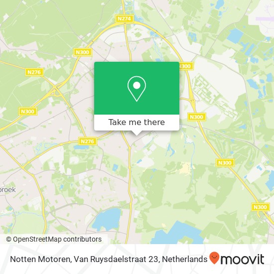 Notten Motoren, Van Ruysdaelstraat 23 map