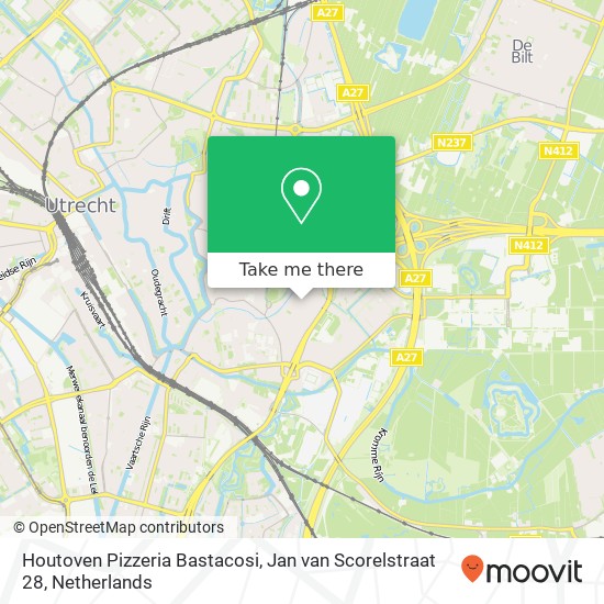 Houtoven Pizzeria Bastacosi, Jan van Scorelstraat 28 map