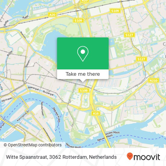 Witte Spaanstraat, 3062 Rotterdam Karte