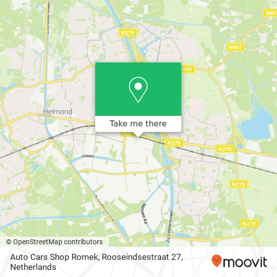 Auto Cars Shop Romek, Rooseindsestraat 27 map