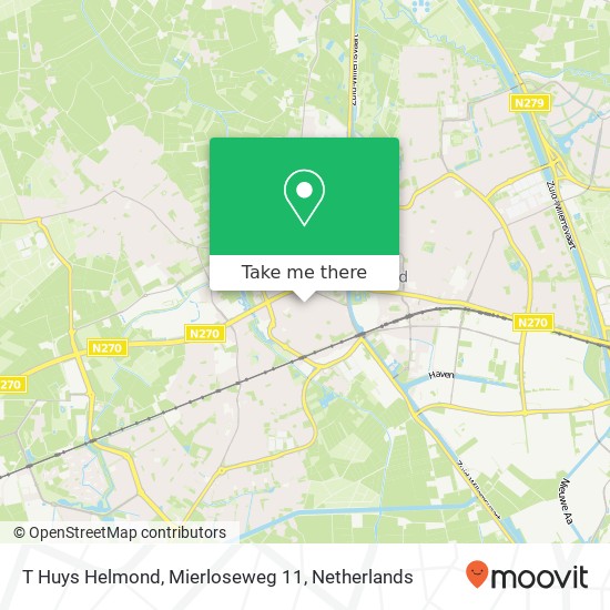 T Huys Helmond, Mierloseweg 11 Karte