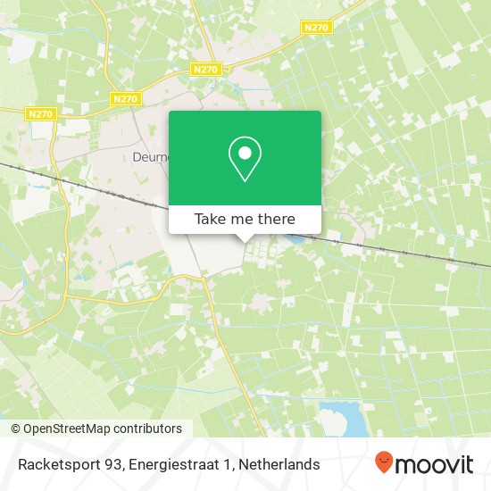 Racketsport 93, Energiestraat 1 map