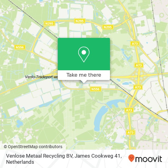 Venlose Metaal Recycling BV, James Cookweg 41 Karte