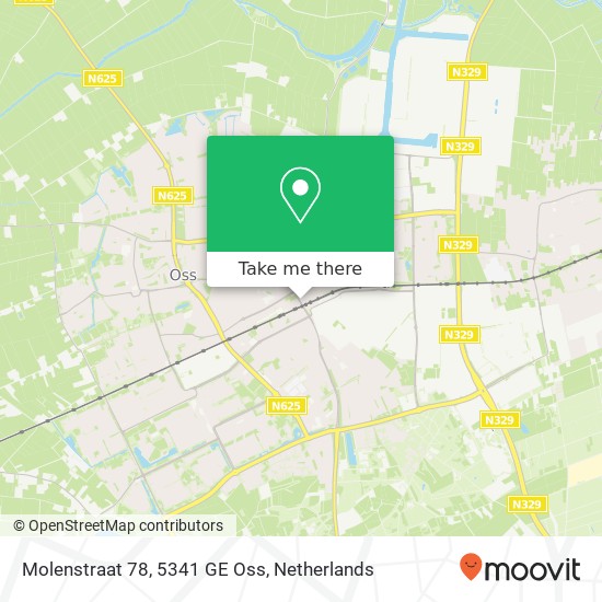 Molenstraat 78, 5341 GE Oss map