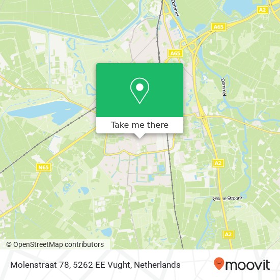 Molenstraat 78, 5262 EE Vught map