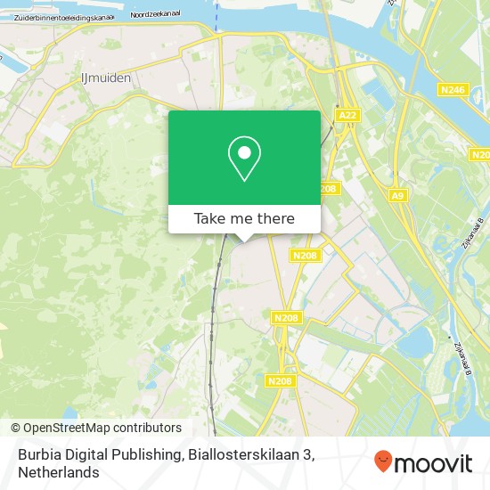 Burbia Digital Publishing, Biallosterskilaan 3 Karte