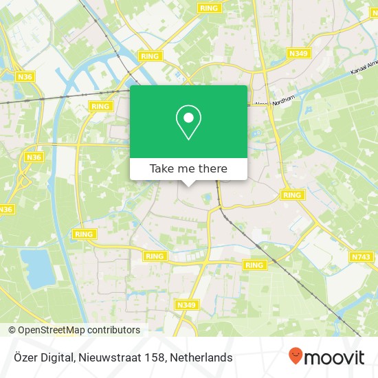 Özer Digital, Nieuwstraat 158 map