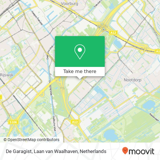 De Garagist, Laan van Waalhaven map