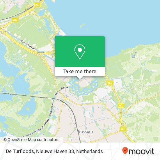 De Turfloods, Nieuwe Haven 33 map