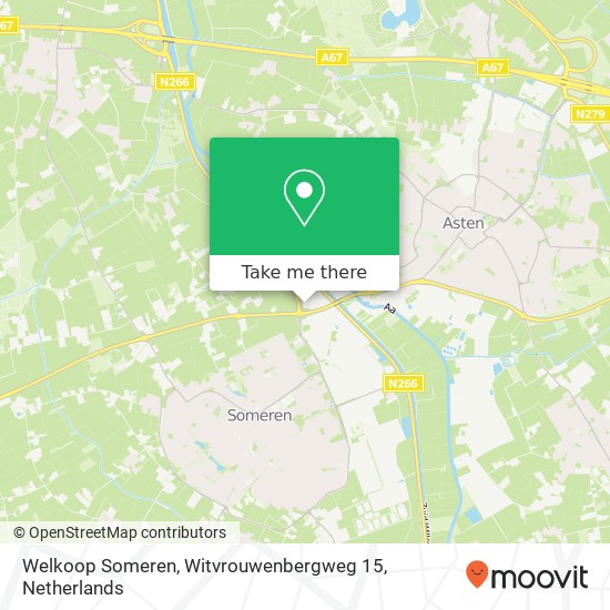 Welkoop Someren, Witvrouwenbergweg 15 map