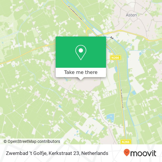 Zwembad 't Golfje, Kerkstraat 23 map