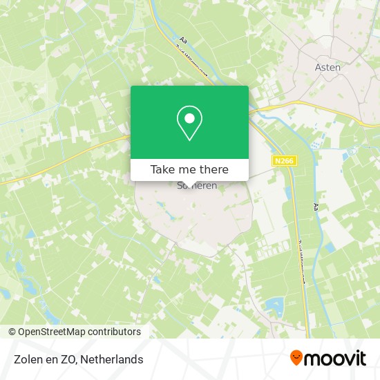 Zolen en ZO map