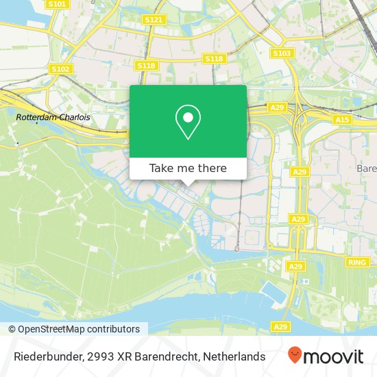 Riederbunder, 2993 XR Barendrecht map