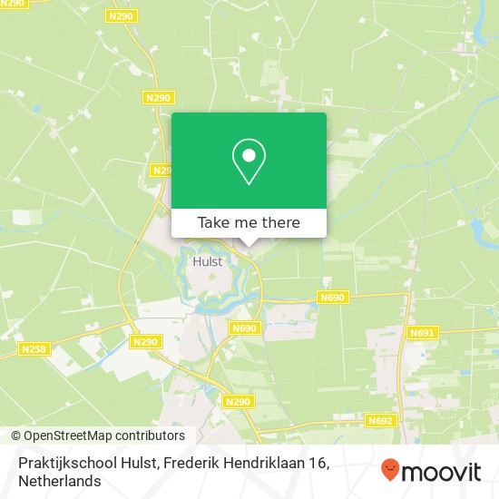 Praktijkschool Hulst, Frederik Hendriklaan 16 map